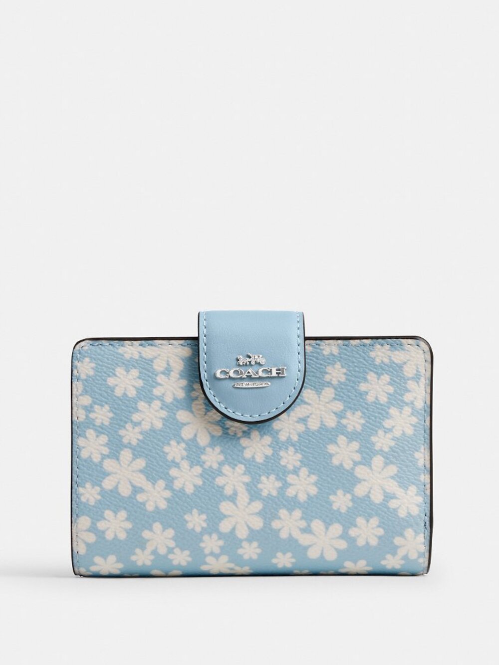 Coach Outlet Medium Corner Zip Wallet With Floral Print